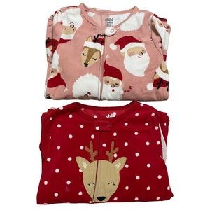 4T Footed Christmas Pajama Bundle